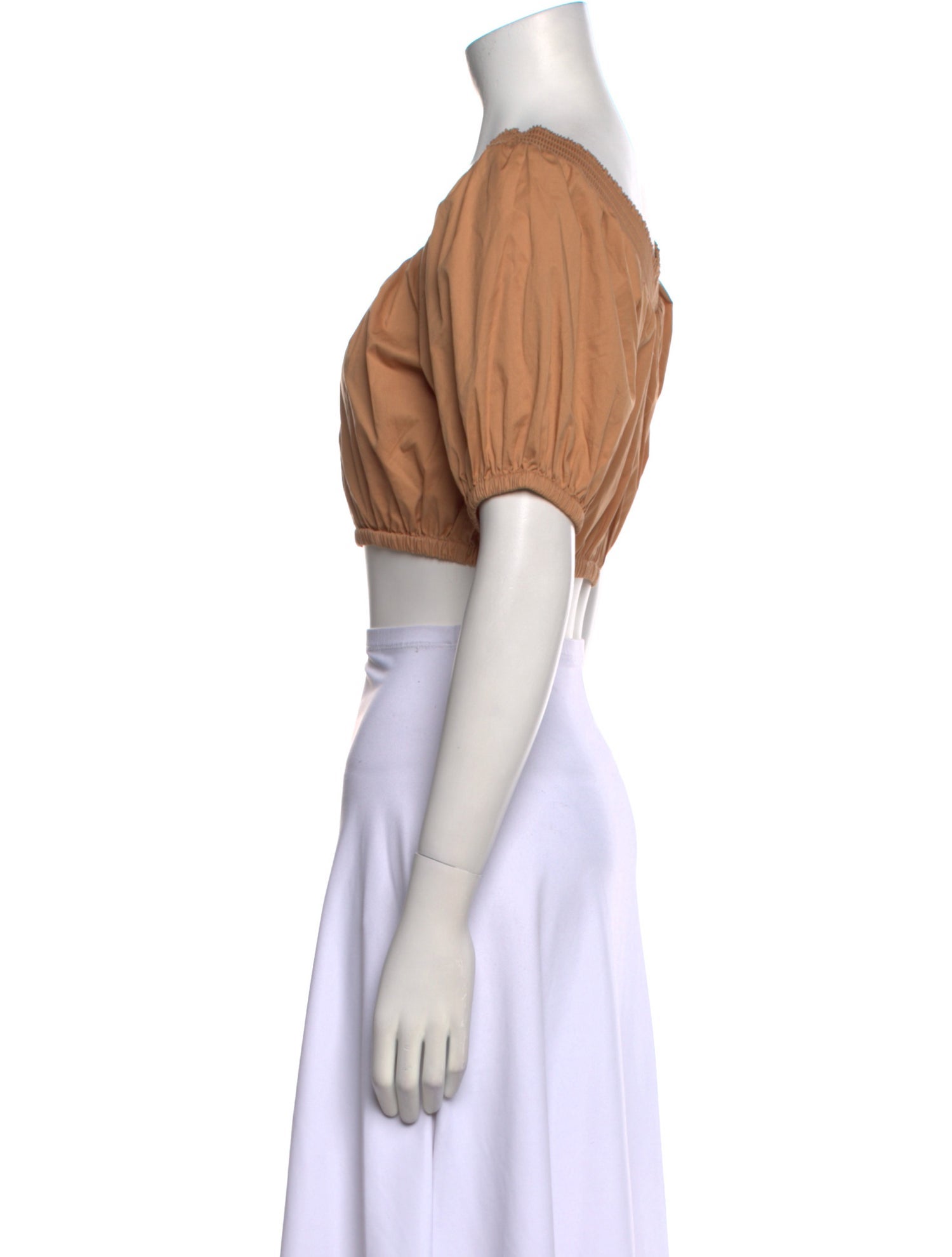 A.L.C. Off-The-Shoulder Short Sleeve Crop Top